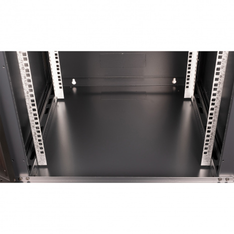 Шкаф 19" телекоммуникационный настенный, 15U 769x600х600 мм, дверь стекло, черный